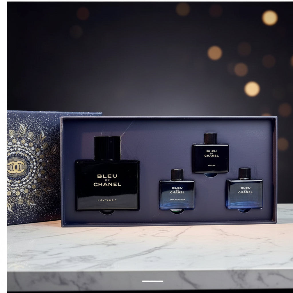 Chanel Blue Men's perfume Set